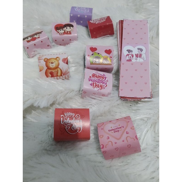 kertas wrap tema valentine isi 100