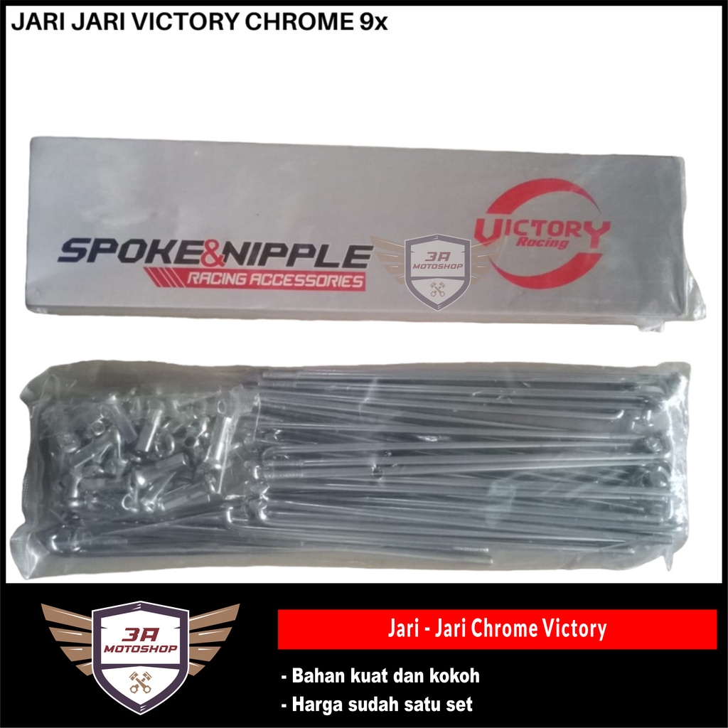 Ruji Jari - Jari Spoke Chrome Ukuran 154 159 164 184