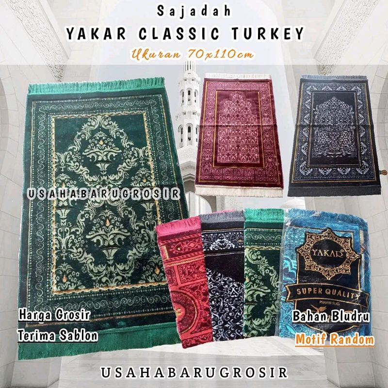 SAJADAH YAKAR CLASSIC / SAJADAH WANGI TURKI YAKAR / SAJADAH TURKI / SAJADAH MURAH / TRAVEL