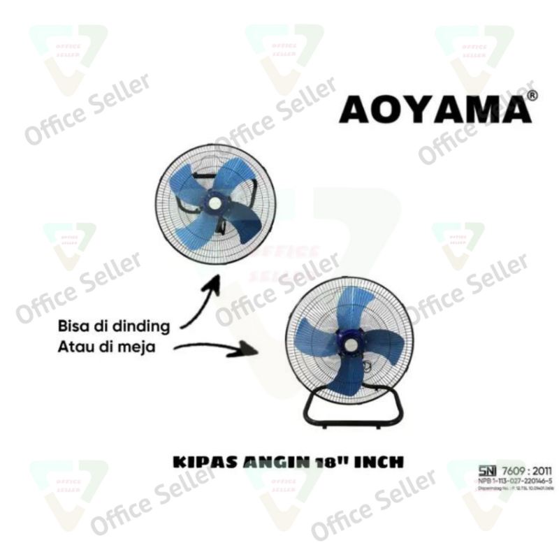 Kipas Angin Tornado 3in1 18&quot; | Kipas Angin Besi 18&quot; aoyama murah