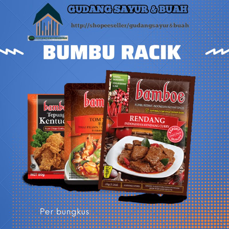 

Bumbu Instant BAMBOE Varian Rasa