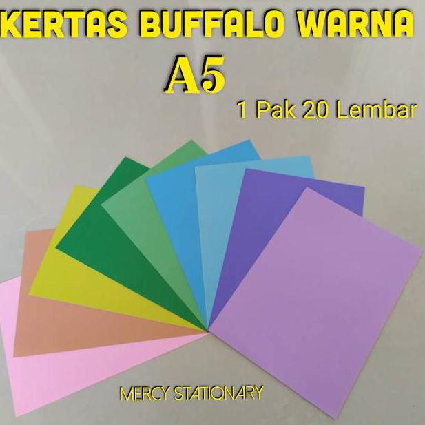

Miliki Segera Kertas Buffalo A5 Kertas Bufalo Warna 20 Lembar RYS