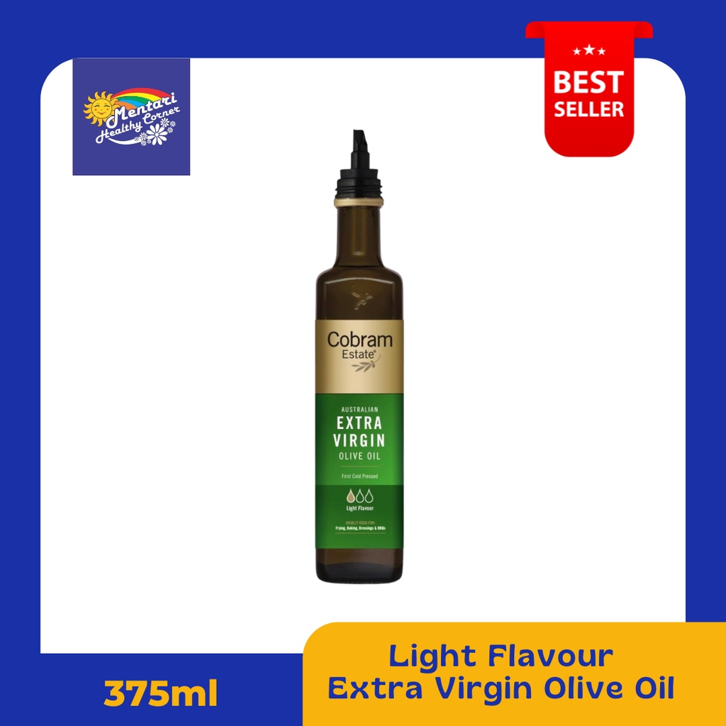 

Cobram Estate Extra Virgin Olive Oil Light Flavor Minyak Zaitun 375ml ( Botol Hijau)