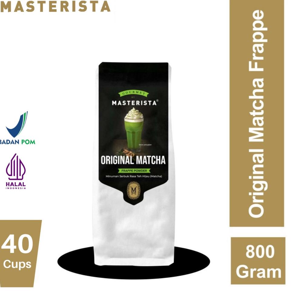 

(COD )NEW_PRODUCT Bubuk Minuman Masterista Original Matcha 800gr / Bubuk Minuman Rasa Matcha / Bubuk Matcha Frappe