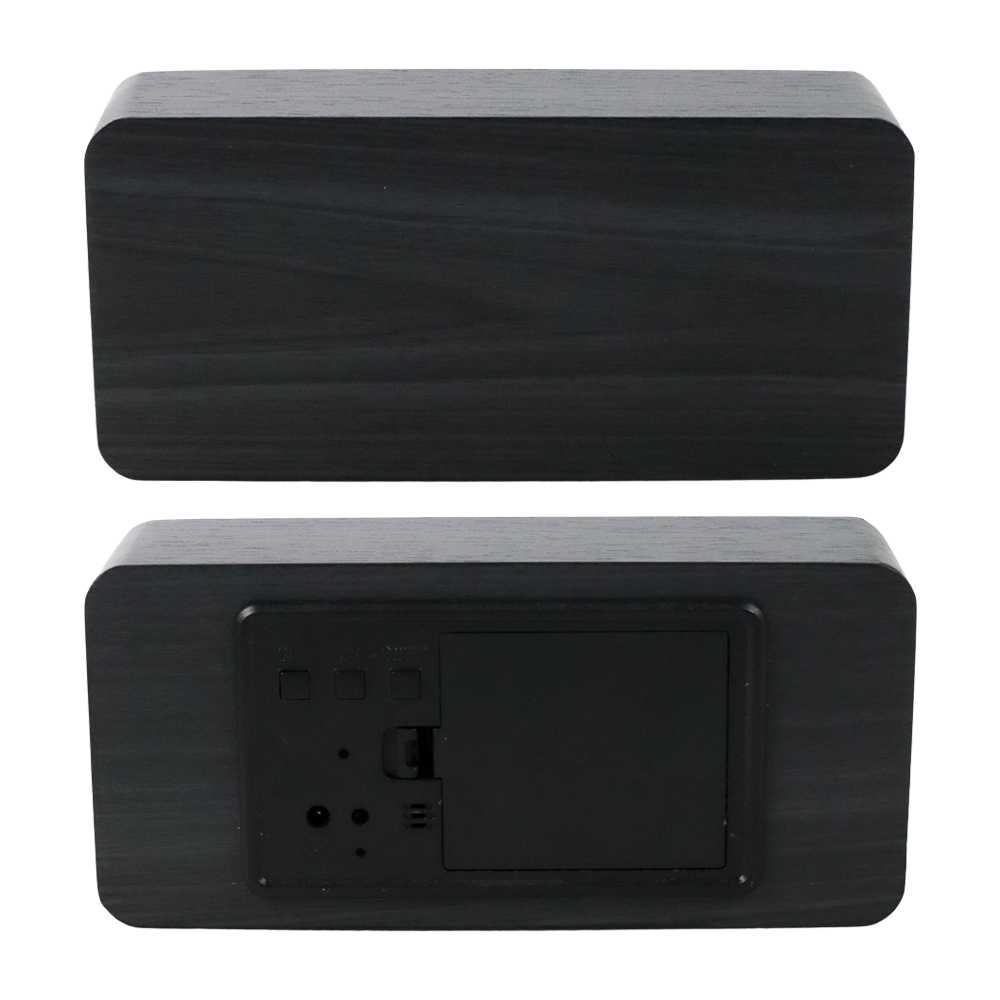 (BISA COD) FTIHSHP Lovin Jam Weker Alarm Motif Kayu Digital Voice Control - TX602