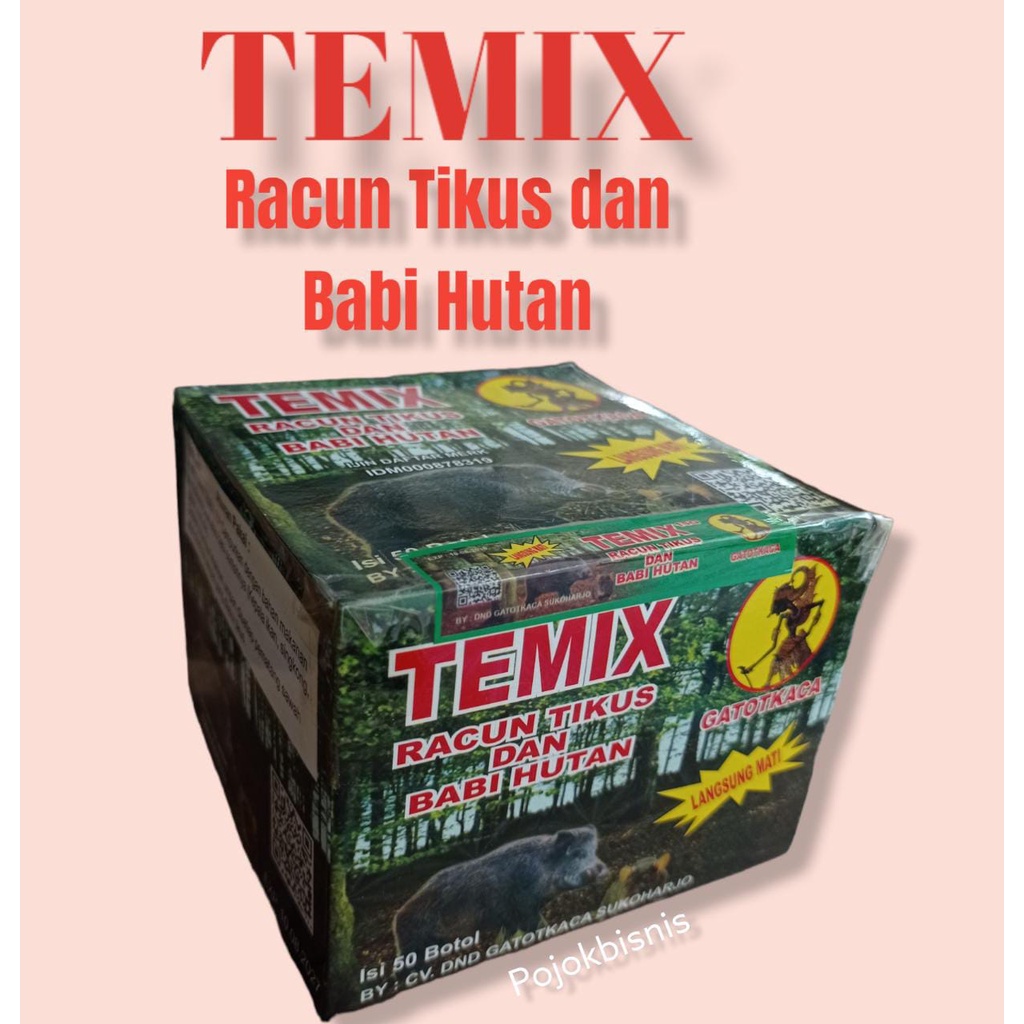 ASLI ORIGINAL TOP BRAND PEMBASMI TIKUS TEMIX / TEMIK RACUN TIKUS DAN BABI HUTAN TOP BRAND GARANSI ASLI