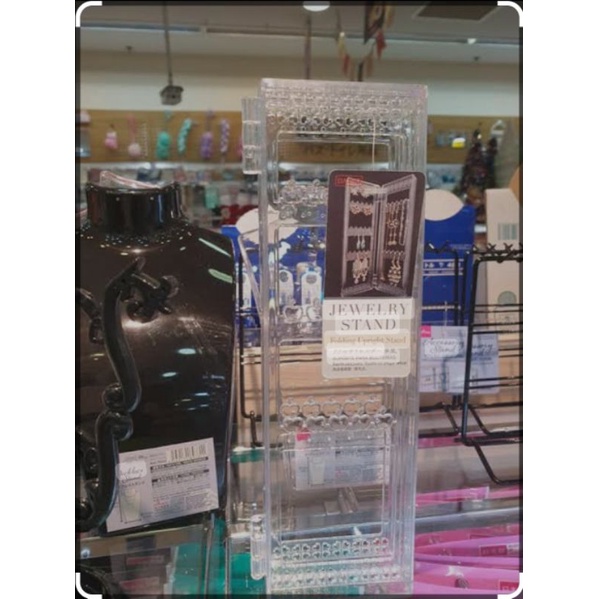 Daiso Jewelry Jewellery Stand Organizer Foldable Gantungan Perhiasan Folding Upright Stand