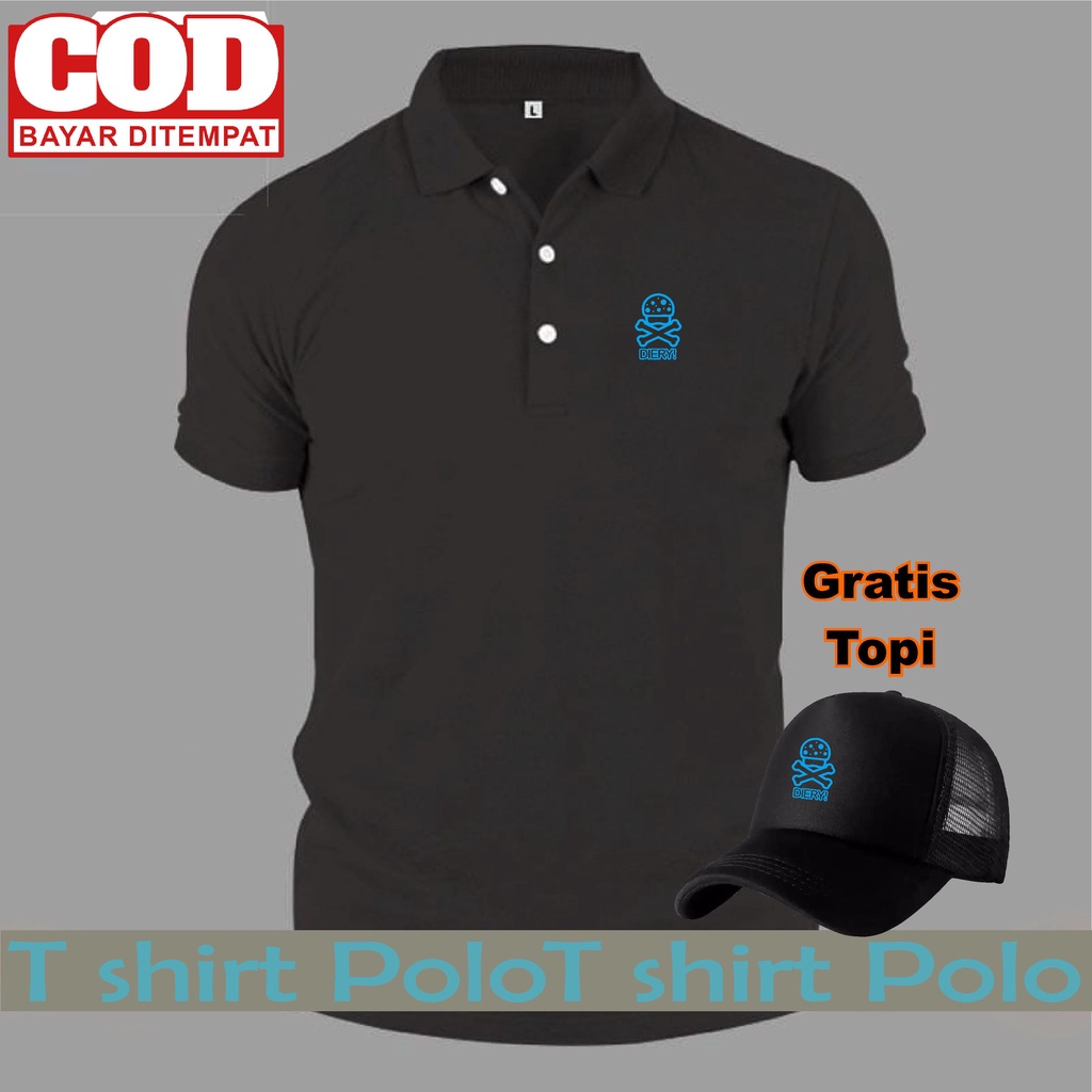 Baju distro / Baju polo / Baju polo pria / Polo distro / Baju Pria / Baju Polo Pria ( gratis topi ) 