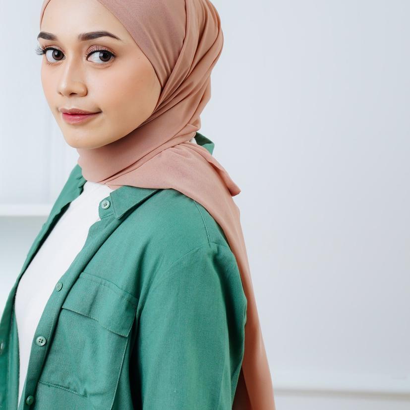 ♦ Aleza - Hijab Kerudung Seiva Pashmina Instant ✵
