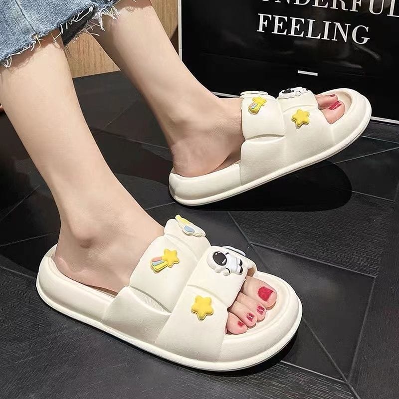 Sandal Jelly Korean Style Wanita motif ASTRONOT Anti Slip Eva Ringan Empuk Soft Slipper Unisex Sendal Melissa Wanita Pria Tebal Selop Sol EVA Phylon Elastic Nyaman