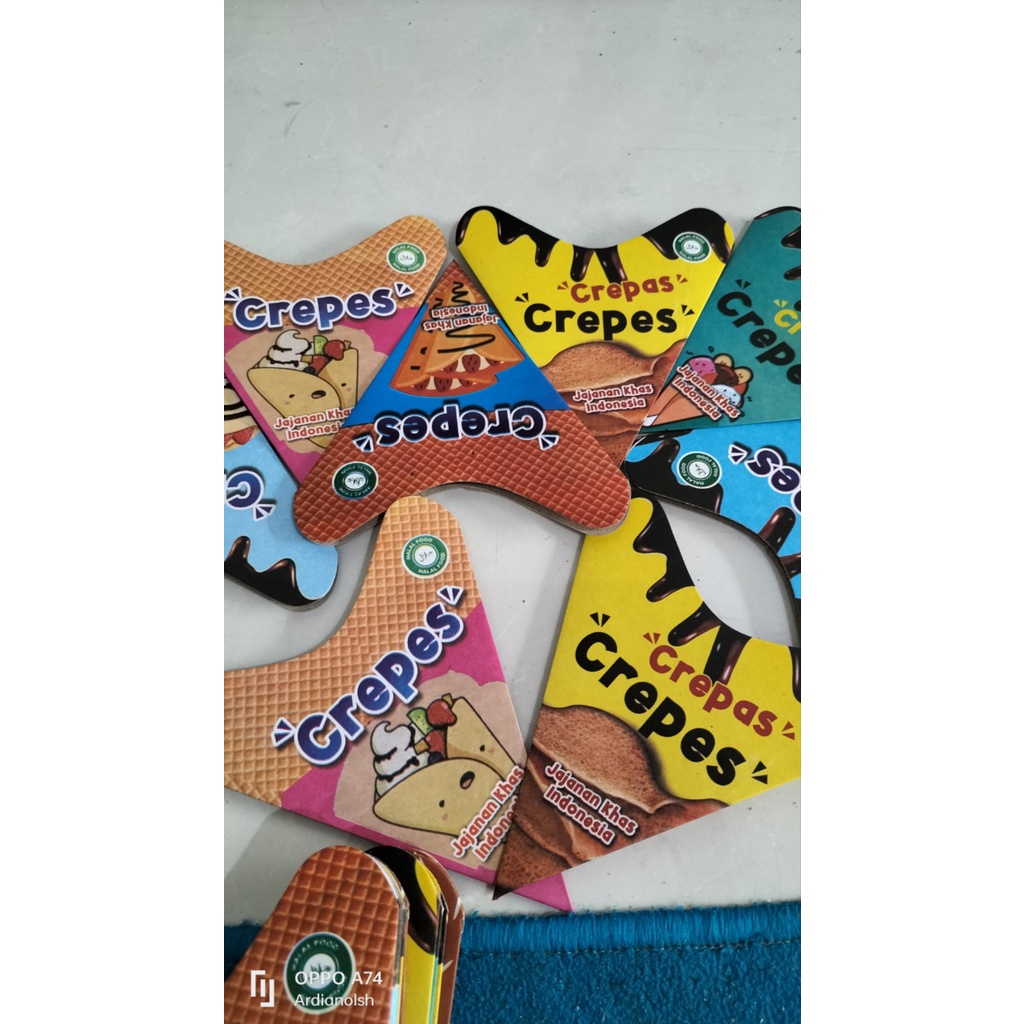 

kertas crepes wadah crepes waffle croffle ukuran 15 x17,5 cm / kertas lekker