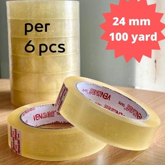 

Promo Puas (6 PCS) SOLASI / SELOTIP SEDANG / 1 INCH x 100 YARD/24 MM / MERK VENMADE