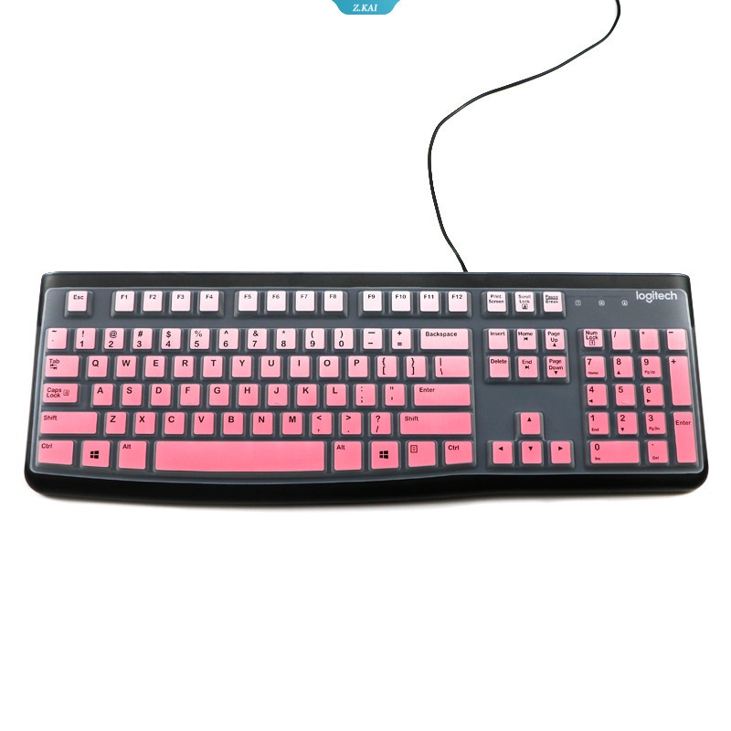 Cover Keyboard PC Desktop 15.6 &quot;Untuk Logitech K120 Silikon Ultra Tipis Lembut Untuk Logitech Mk120 K120 Silikon Pelindung Kulit Keyboard [ZK]