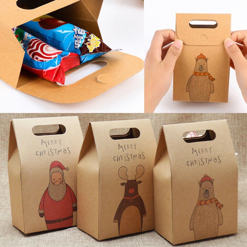 Hot Sale/1Pcs Kantong Kraft Paper Merry Christmas Pesta, Cookies Candy Tas Kekinian/Wedding Bag Mewah