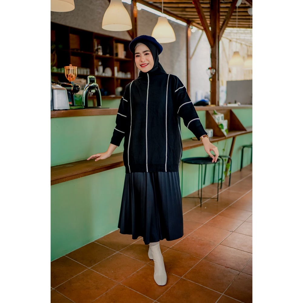 SAFIYA KNIT SWEATER / BLOUSE OVERSIZE / RAJUT KEKINIAN