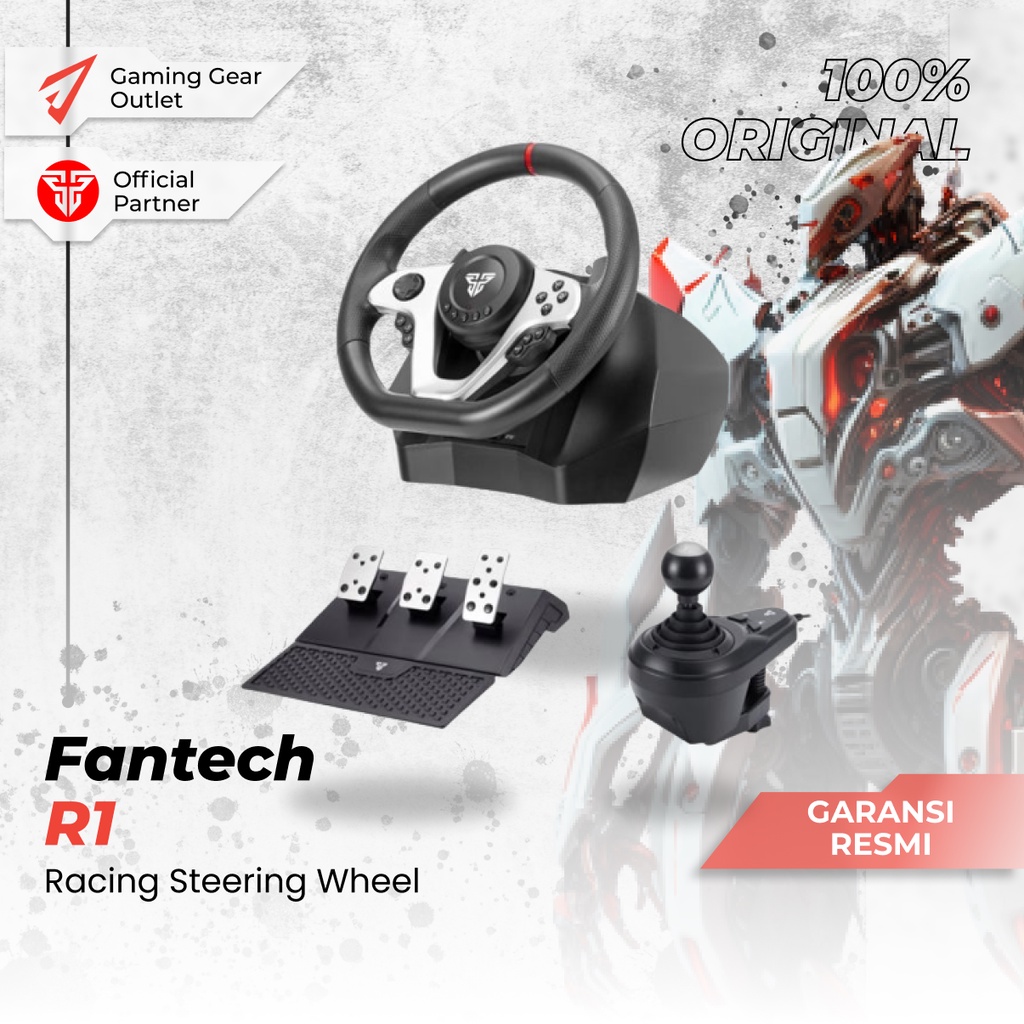 [100% ORI] Fantech R1 / R 1 / R-1 Racing Steering Wheel Simulator - Free Pouch