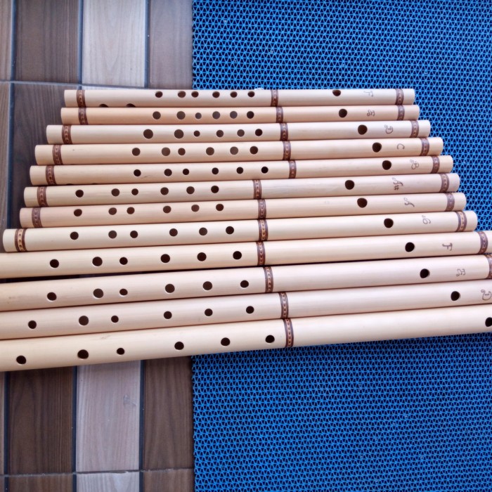 ✨BISA COD✨ -suling dangdut 1 set,suling bambu 1 set- 1.2.23