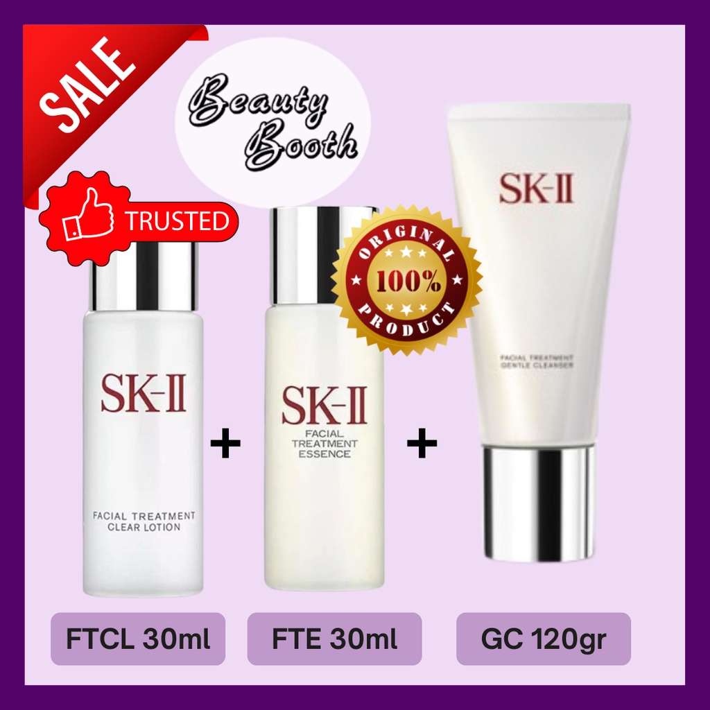 SK-II Welcome Kit FTE 30ML + FTCL 30ML +Cleanser BESAR 120GR