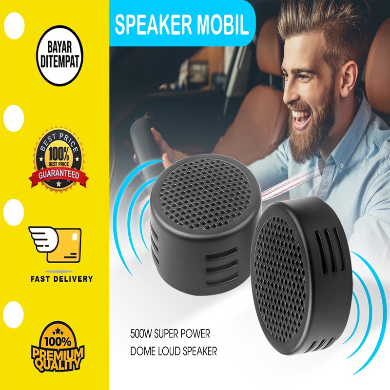 ✅ 2PCS Speaker Mini Mobil 500 Watt Tenaga Super Keras Kubah Tweeter Speaker Efisiensi Tinggi Kendaraan Loudspeaker 12V untuk Mobil Stereo mp3 Radio