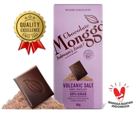 

✺ Chocolate Monggo | Volcanic Salt & Dark Chocolate 80gr | Coklat Murni 100% Kakao butter | Garam Vulkanik & Cokelat hitam ➪