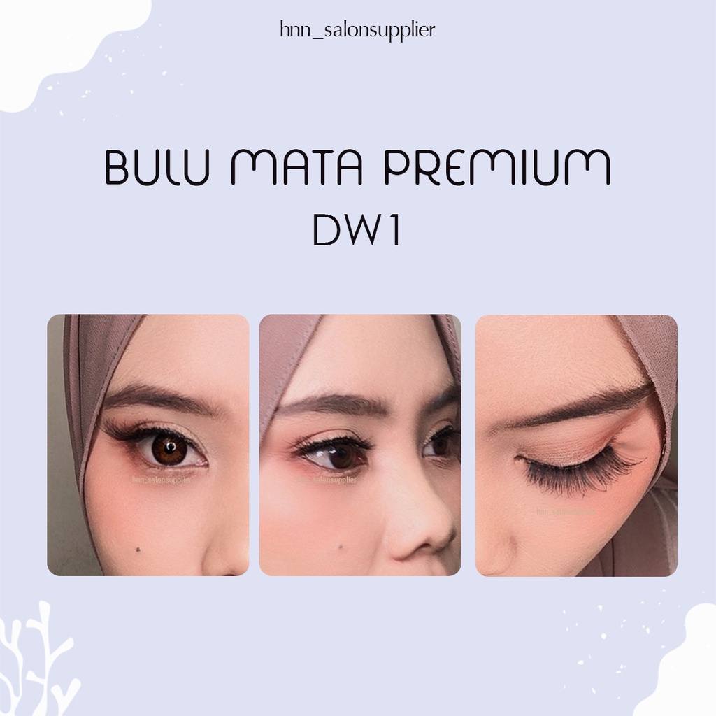 DW1 Bulu Mata Palsu Handmade Fake Eyelash Eye Lashes Lash Artifivial Belle Eyelashes