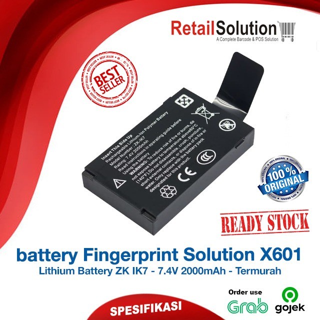 

[[JNT COD]] Battery Baterai Mesin Absensi Fingerprint Solution X601 X-601