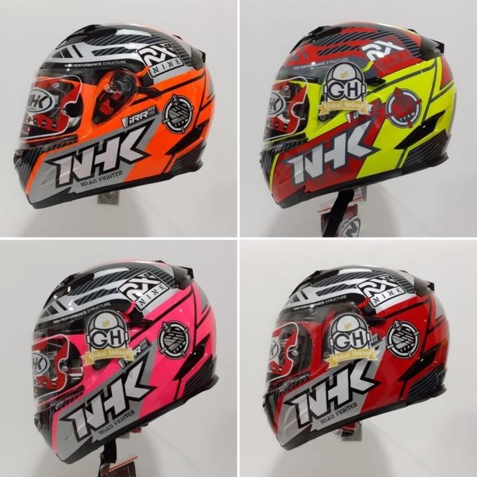 HELM NHK RX9 RACER X NHK RX-9 RACER X NHK RX NINE FLAT VISOR