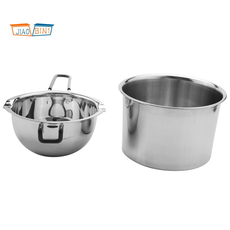 2pack Double Boiler Pot Set Panci Leleh Stainless Steel Untuk Melelehk