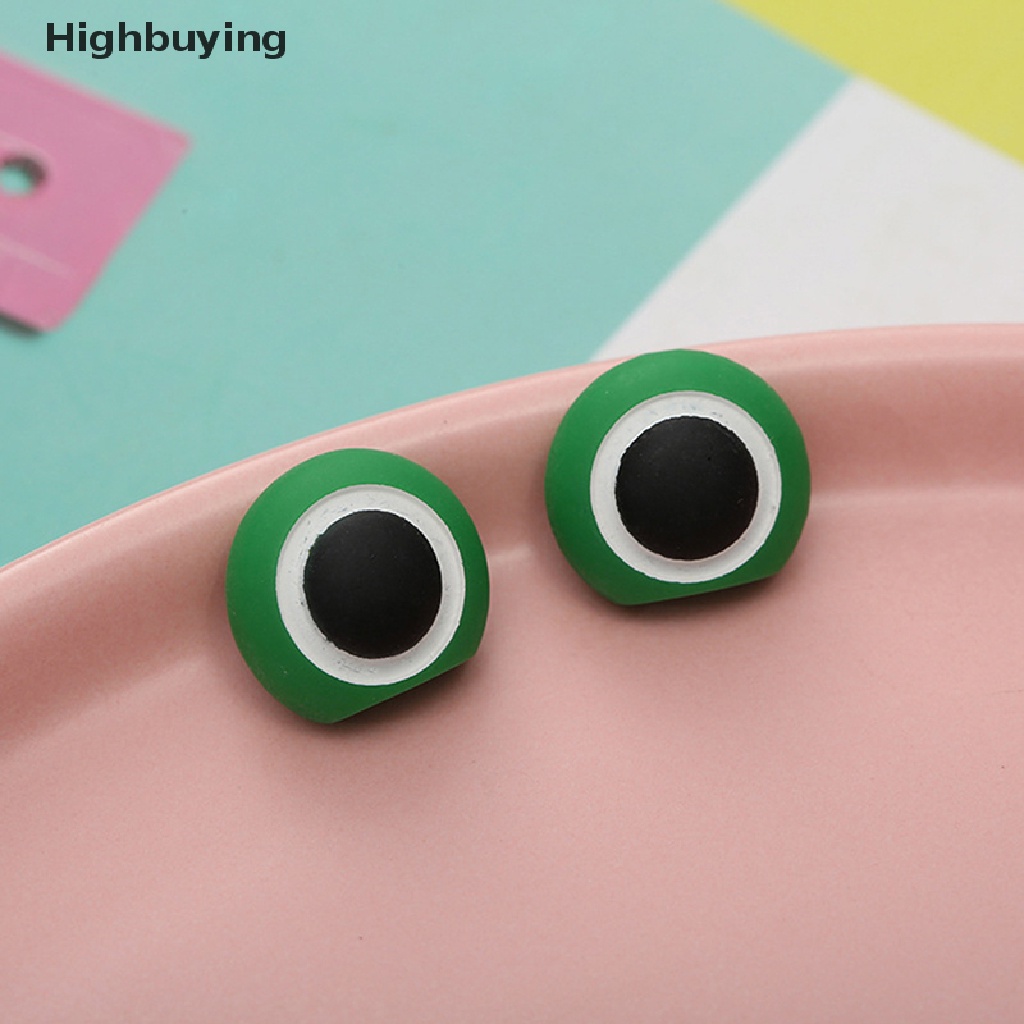 Hbid 5pasang12 * 17mm Kawaii Telinga Resin Untuk Nail Art Flatback Frog Eye Ch Glory