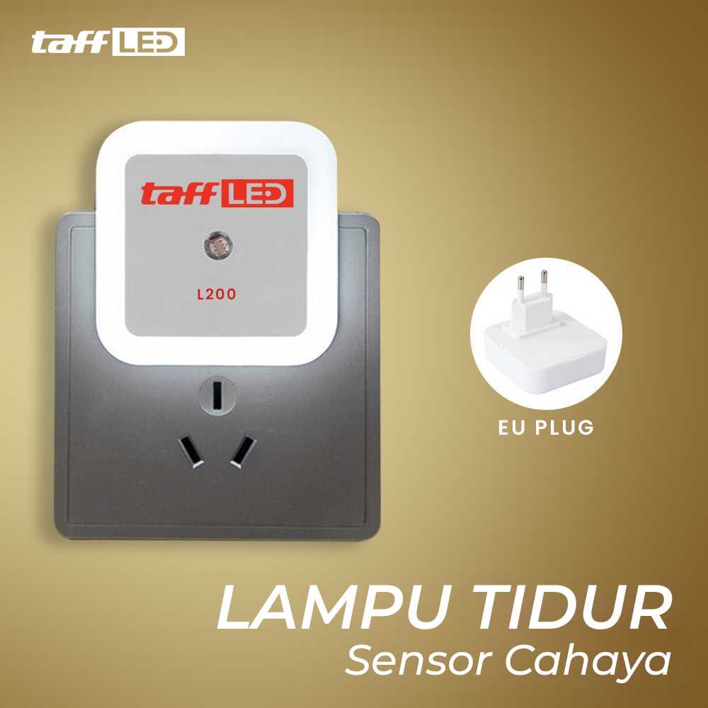 (BISA COD) FTIHSHP LED Lampu Tidur LED EU Plug Sensor Cahaya Cool White 250V 0.5W - L200