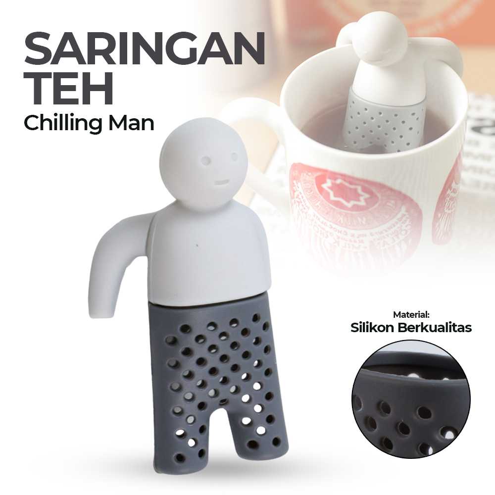 

Saringan Teh Tea Filter Infuser Filter Strainer Chilling Man - MR03