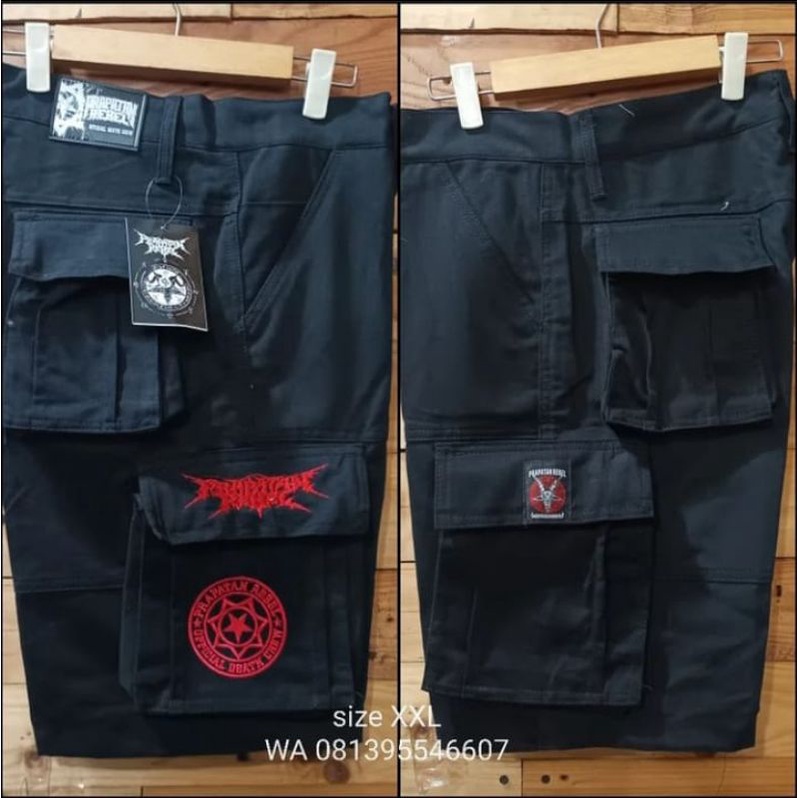 Celana Pendek Cargo/ Celana Prapatan Rebel Original