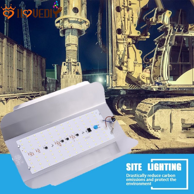 Alat Pencahayaan Lingkungan Tahan Lama Tahan Air Lampu Sorot LED Ultra Terang Daya Rendah Hemat Energi Lampu Pengerjaan 100W Putih Iodine Tungsten Light Untuk Taman Persegi Playground