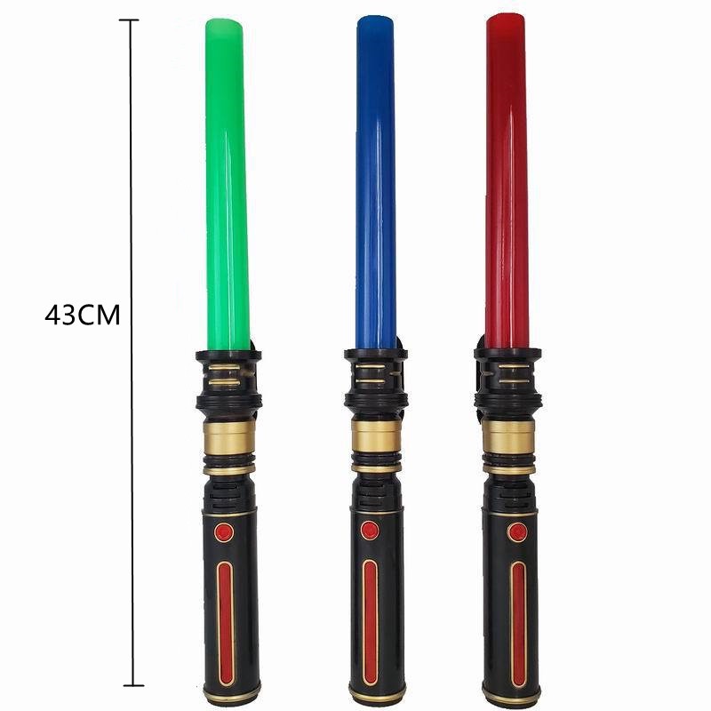 &lt;Tersedia&gt; 78CM Star Wars Lightsaber Teleskopik LED Light Stick Darth Vader Cosplay Halloween Role Play Boys Toy