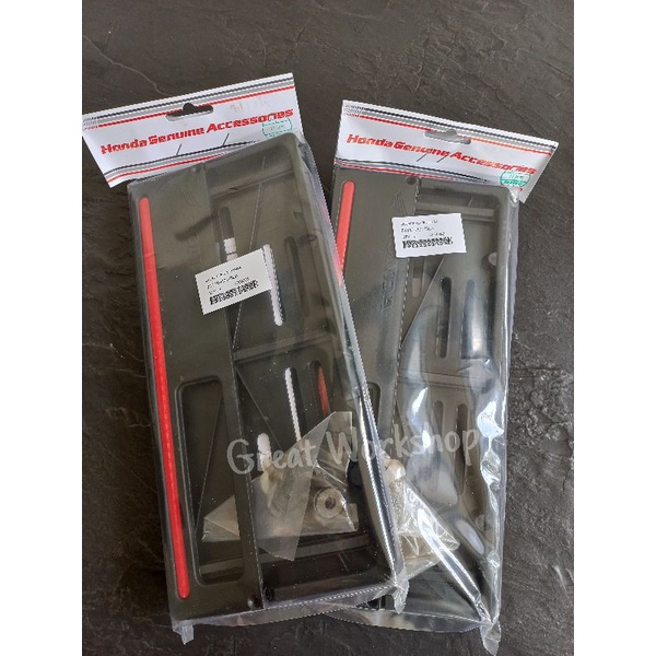 PROMOO Cover Plat Motor Honda Original AHM, Cover dudukan tutup plat Honda Genuine Accecories B
