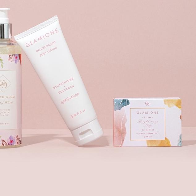 ➧ Paket Deluxe Bodycare Glow White Paket Skincare Glamione Pemutih Permanen Kecantikan ✾