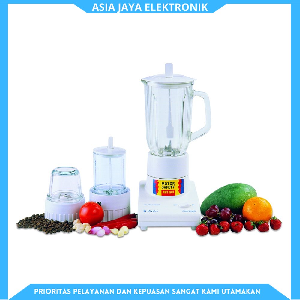 BLENDER 3 IN 1 MIYAKO BL 102 PL / BL102PL / BL-102-PL / BL-102 PL [PLASTIK / 1 LITER] ORIGINAL