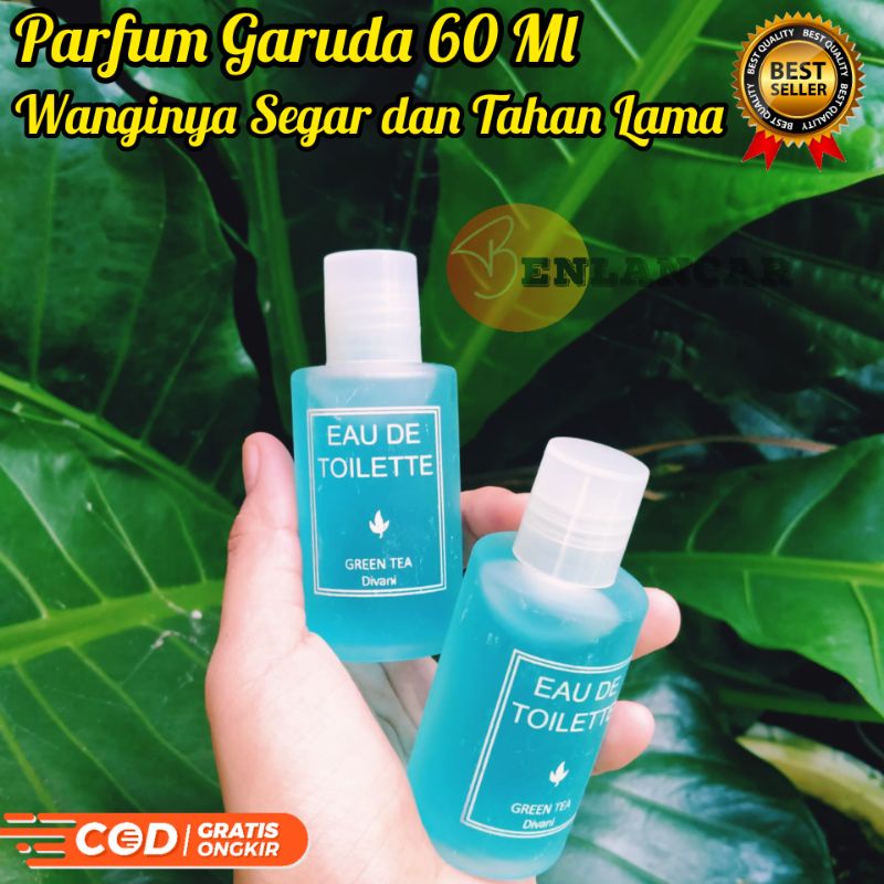 PARFUM GARUDA INDONESIA 60ML EAU DE TOILETTE GREEN TEA DIVANI WANGINYA SEGAR DAN TAHAN LAMA