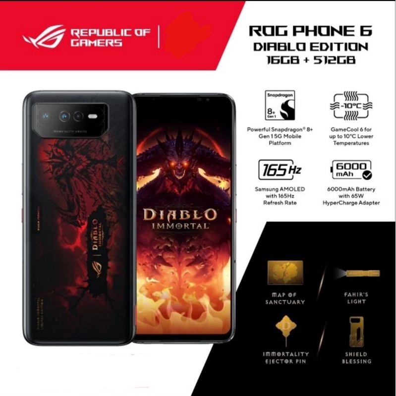 Asus ROG 6 Diablo Edition 16/512Gb Garansi Resmi