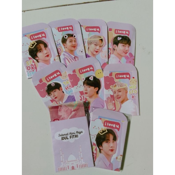 

amplop lebaran BTS medium isi7