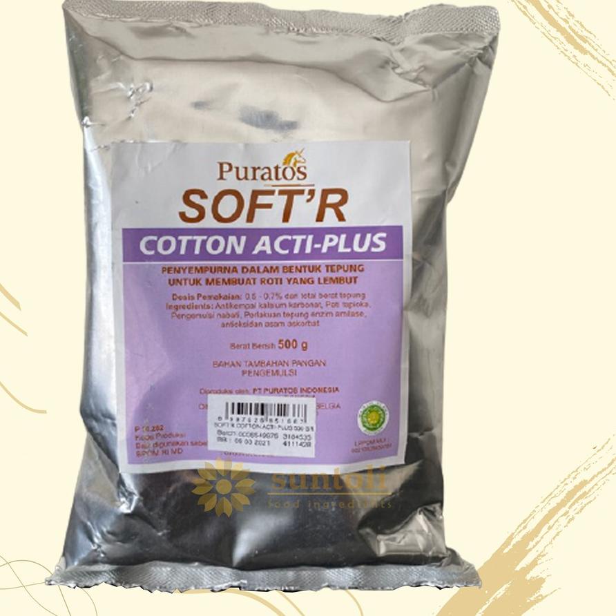 

✳ Puratos Soft'r Cotton Acti-Plus Improver For Soft Bread / Bahan Pelembut Kue - 500 gr ☉