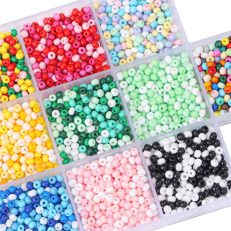 2/3mm Kualitas Tinggi Warna Solid Czech Glass Seed Beads DIY Gelang Kalung Beads Untuk Membuat Perhiasan Jahit Aksesoris