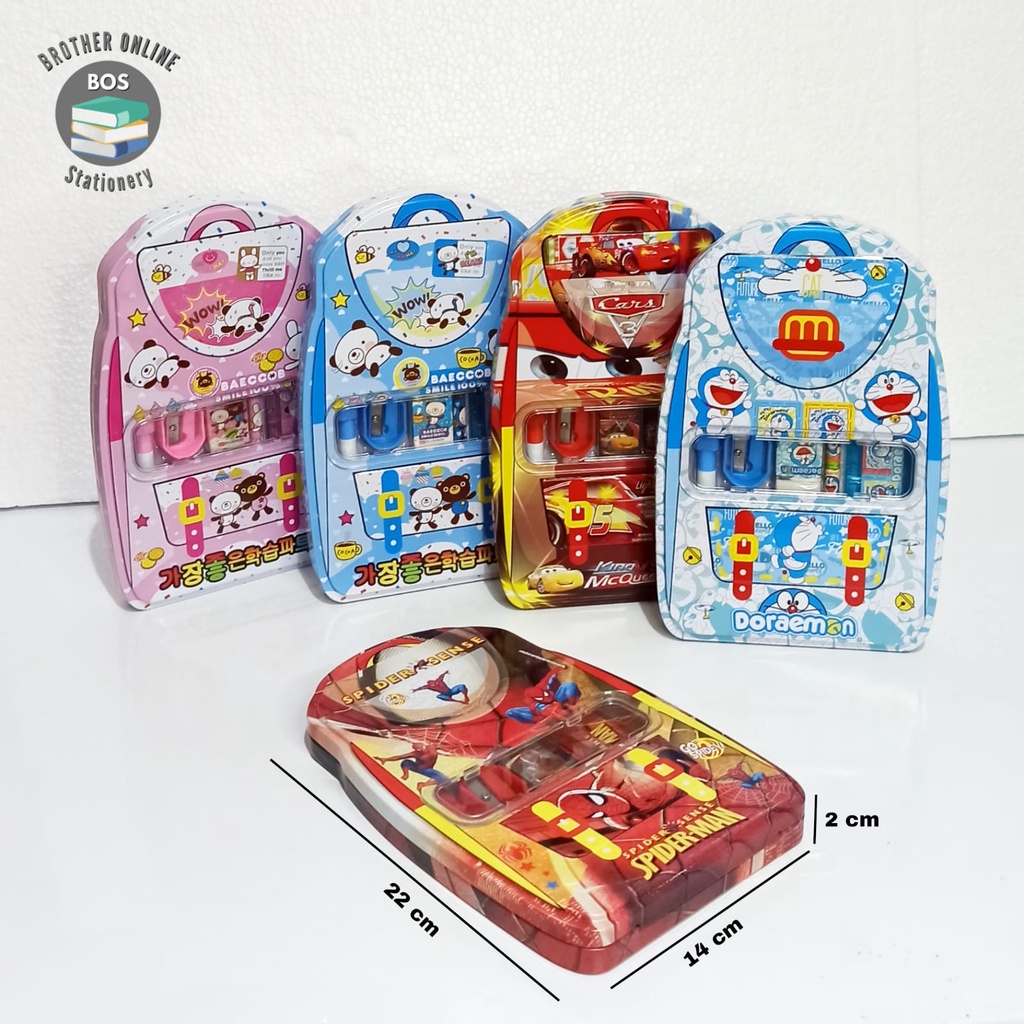

Terlaris ✨ -BOS Kotak Pensil Kaleng Set+WB 1 susun/Tempat Pensil/Tin Pencil Case- 2.2.23