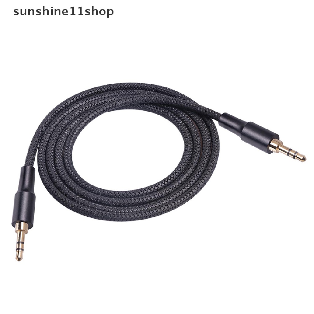 Sho Kabel Ekstensi Audio Jack 3.5mm Kabel Aux Lapis Emas Untuk Speaker Headphone N