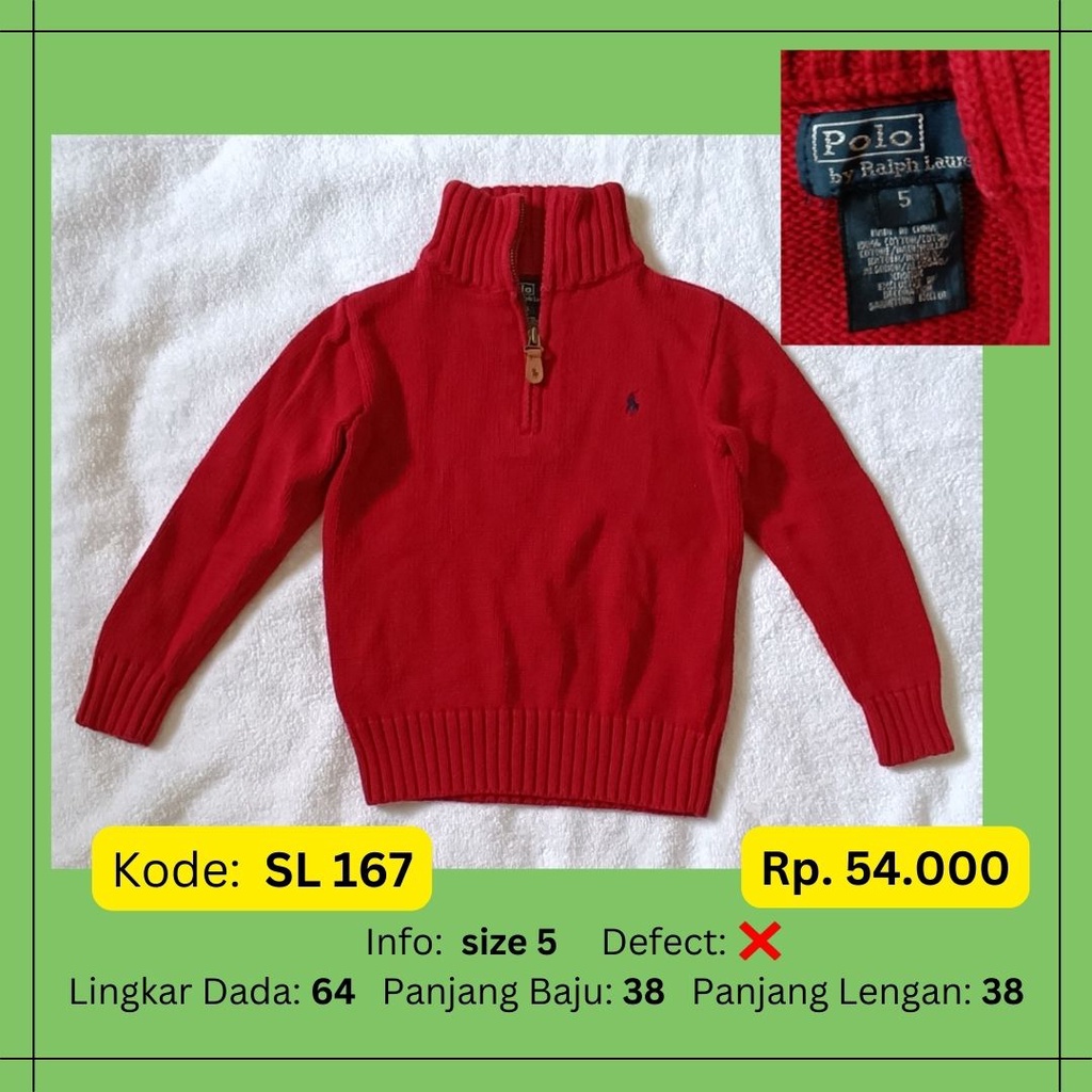 MEIKIDS Preloved Kode: SL Jaket Training Baju Hodie Atasan Sweater anak/bayi/baby |Pakaian Outer Baj