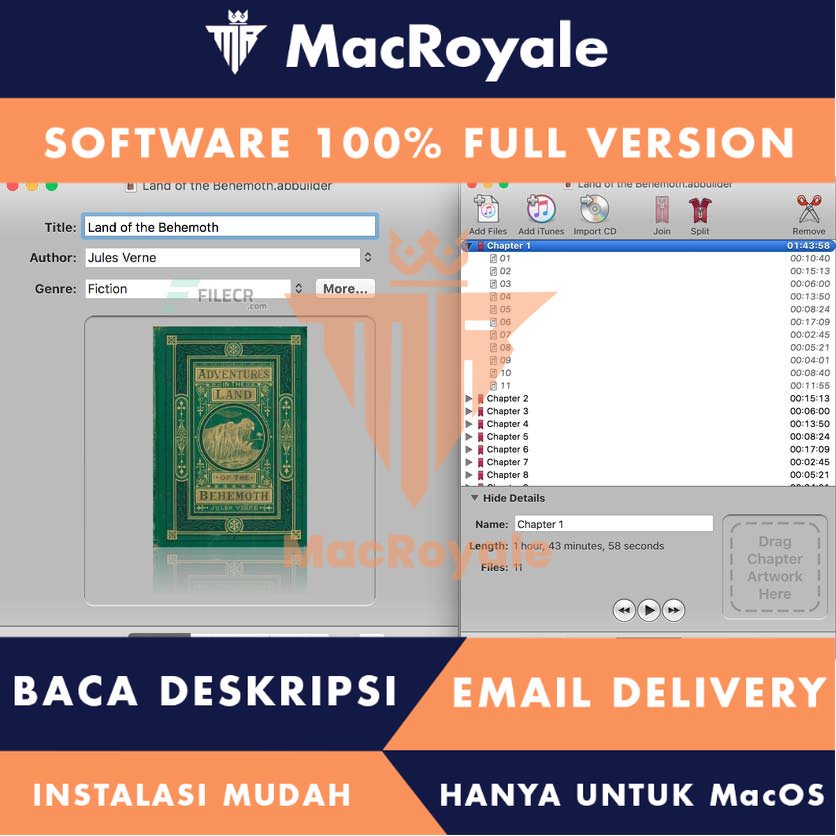 [MacOS] Audiobook Builder Full Version Lifetime Full Garansi