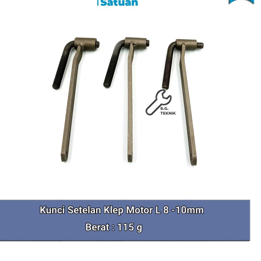 Setelan Klep Mesin Motor 8 - 10 mm / Kunci Setelan Klep L