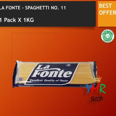 

✨12.12✨ COD La Fonte Pasta Spaghetti No.11 1kg Spagetti Spagetti Spageti Instant 1 kg 1000Gram Bogasari 