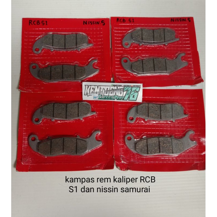 kampas kaliper rem  RCB S1 2piston