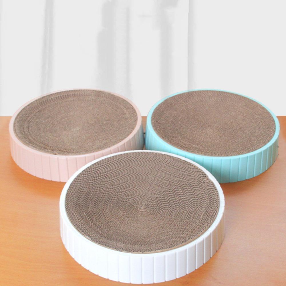 【 ELEGANT 】 Cat Scratcher Pad 1PC 32 / 39CM Corrugated Paper Interactive Bite resistance Wear-resisting Cats Scratching Board